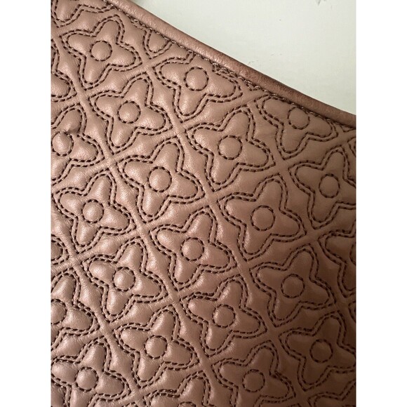 Tory Burch Marion Quilted Chains Large Tote Bag Taupe - Picture 8 of 10